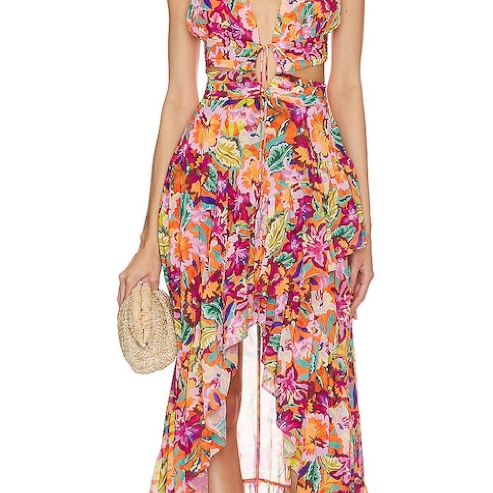 Lovers + Friends Multicolor Floral maxi dress